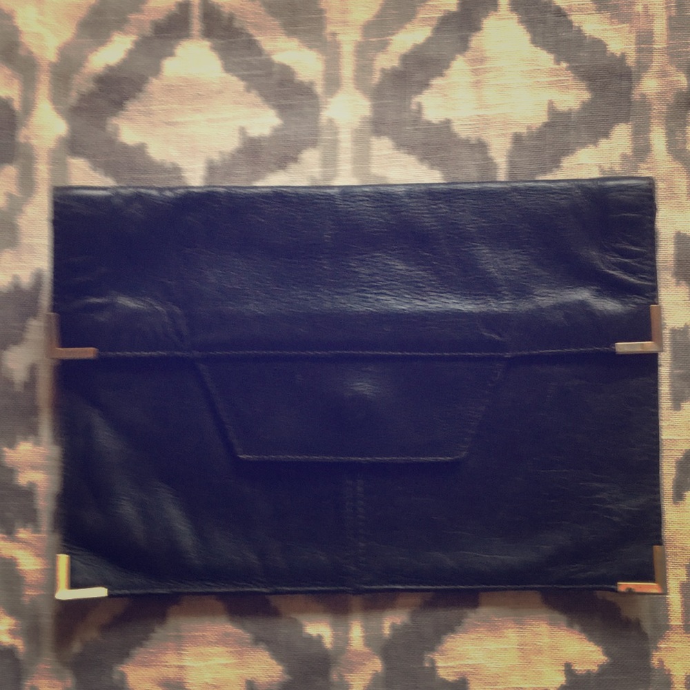 Vintage Brazilian leather clutch